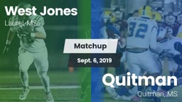 Matchup: West Jones High vs. Quitman  2019