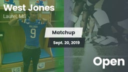 Matchup: West Jones High vs. Open 2019