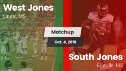 Matchup: West Jones High vs. South Jones  2019