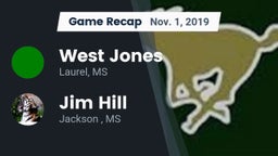 Recap: West Jones  vs. Jim Hill  2019