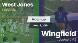 Matchup: West Jones High vs. Wingfield  2019