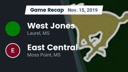 Recap: West Jones  vs. East Central  2019