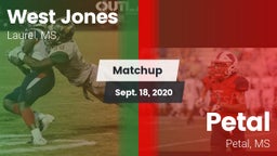 Matchup: West Jones High vs. Petal  2020