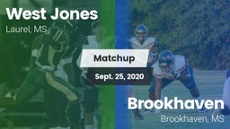 Matchup: West Jones High vs. Brookhaven  2020