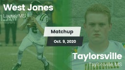 Matchup: West Jones High vs. Taylorsville  2020
