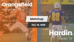 Matchup: Orangefield High vs. Hardin  2018