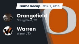 Recap: Orangefield  vs. Warren  2018