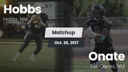 Matchup: Hobbs  vs. Onate  2017