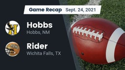 Recap: Hobbs  vs. Rider  2021