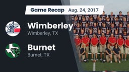 Recap: Wimberley  vs. Burnet  2017
