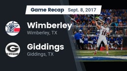 Recap: Wimberley  vs. Giddings  2017