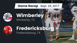 Recap: Wimberley  vs. Fredericksburg  2017