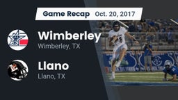 Recap: Wimberley  vs. Llano  2017