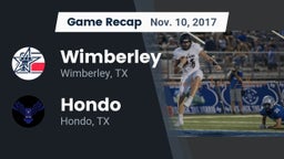 Recap: Wimberley  vs. Hondo  2017