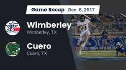 Recap: Wimberley  vs. Cuero  2017