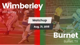 Matchup: Wimberley High vs. Burnet  2018