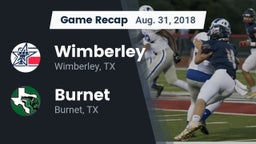 Recap: Wimberley  vs. Burnet  2018