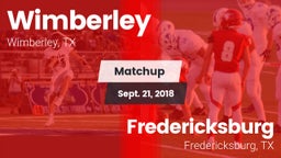 Matchup: Wimberley High vs. Fredericksburg  2018