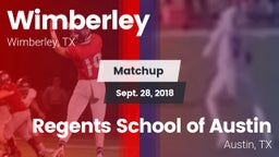 Matchup: Wimberley High vs. Regents School of Austin 2018