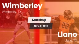 Matchup: Wimberley High vs. Llano  2018