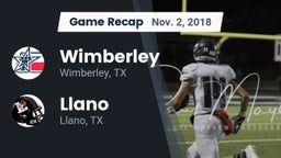 Recap: Wimberley  vs. Llano  2018