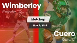 Matchup: Wimberley High vs. Cuero  2018