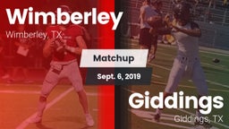 Matchup: Wimberley High vs. Giddings  2019