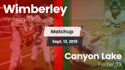 Matchup: Wimberley High vs. Canyon Lake  2019