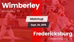 Matchup: Wimberley High vs. Fredericksburg  2019