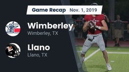 Recap: Wimberley  vs. Llano  2019