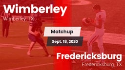 Matchup: Wimberley High vs. Fredericksburg  2020