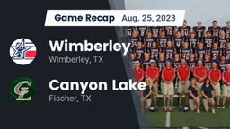 Recap: Wimberley  vs. Canyon Lake  2023