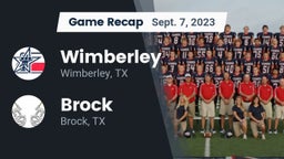 Recap: Wimberley  vs. Brock  2023