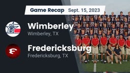 Recap: Wimberley  vs. Fredericksburg  2023