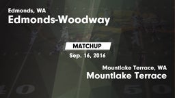 Matchup: Edmonds-Woodway vs. Mountlake Terrace  2016