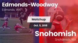 Matchup: Edmonds-Woodway vs. Snohomish  2018