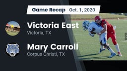 Recap: Victoria East  vs. Mary Carroll  2020