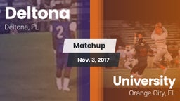 Matchup: Deltona  vs. University  2017