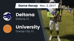 Recap: Deltona  vs. University  2017