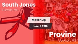 Matchup: South Jones High vs. Provine  2016