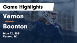 Vernon  vs Boonton  Game Highlights - May 22, 2021