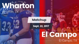 Matchup: Wharton  vs. El Campo  2017