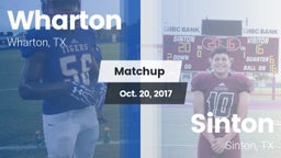 Matchup: Wharton  vs. Sinton  2017