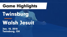 Twinsburg  vs Walsh Jesuit  Game Highlights - Jan. 10, 2018