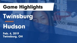 Twinsburg  vs Hudson  Game Highlights - Feb. 6, 2019