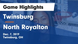 Twinsburg  vs North Royalton  Game Highlights - Dec. 7, 2019