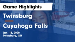 Twinsburg  vs Cuyahoga Falls Game Highlights - Jan. 18, 2020