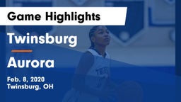 Twinsburg  vs Aurora Game Highlights - Feb. 8, 2020