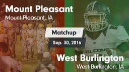 Matchup: Mount Pleasant vs. West Burlington  2016