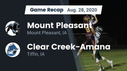 Recap: Mount Pleasant  vs. Clear Creek-Amana 2020